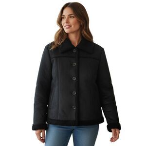 Kiko Comfort Jacket Women's Size XL Black 100 % Polyester New #69